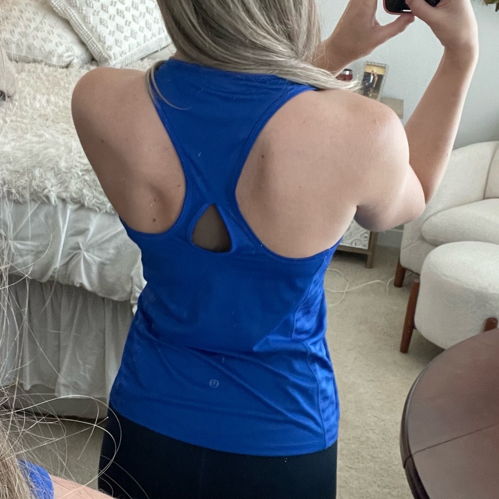 Blue Workout Tank - Picture 4 of 4